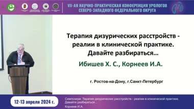 Ибишев Х.С., Корнеев И.А. - Терапия дизурических расстройств - реалии в клинической практике. Давайте разберёмся