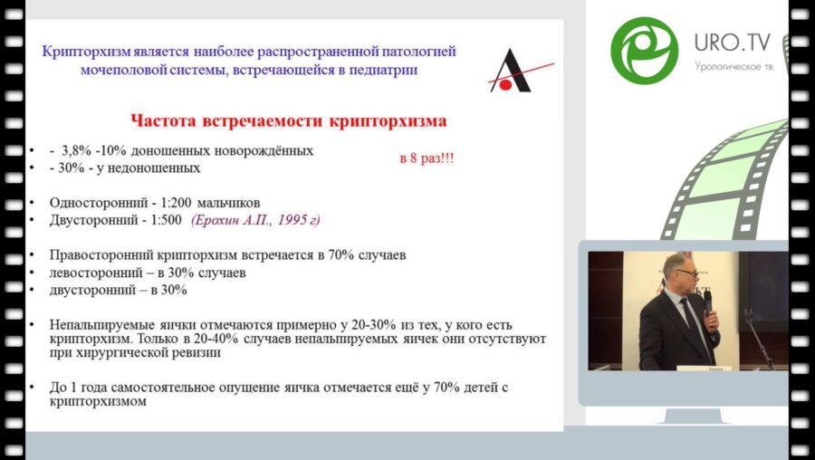 Зоркин С.Н. - Что взрослый уролог должен знать о крипторхизме у детей