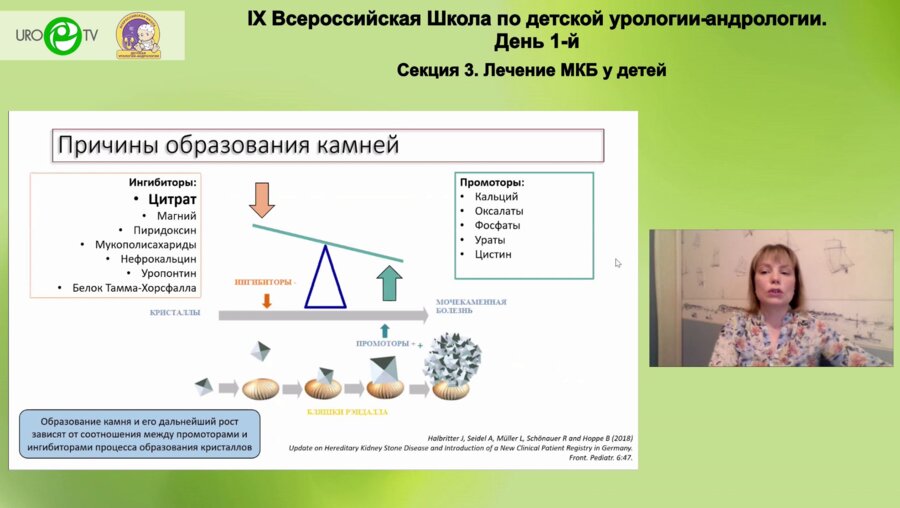 Шумихина М.В. - Роль ингибиторов кристаллообразования в развитии мочекаменной болезни у детей