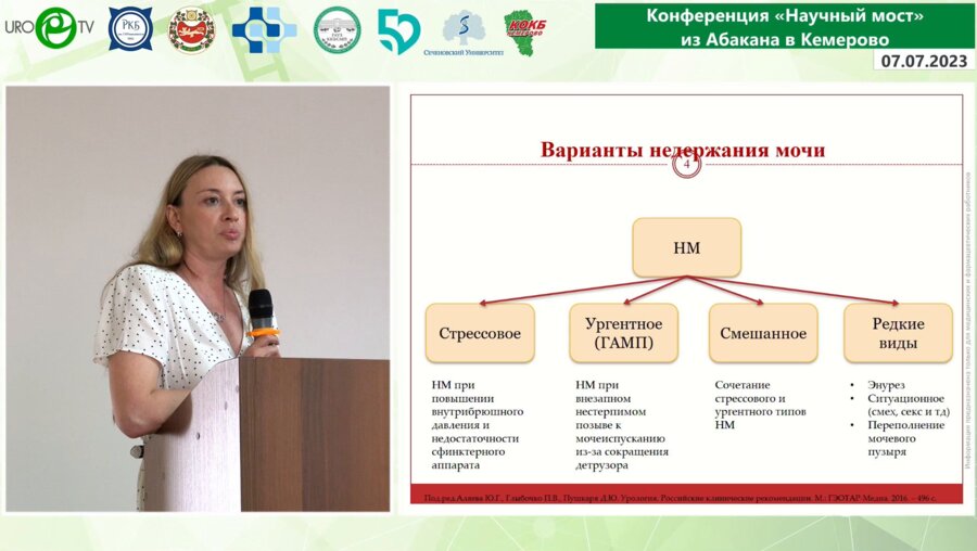 Алексеева Е.А. - Недержание мочи у женщин. Обзор клинических рекомендаций