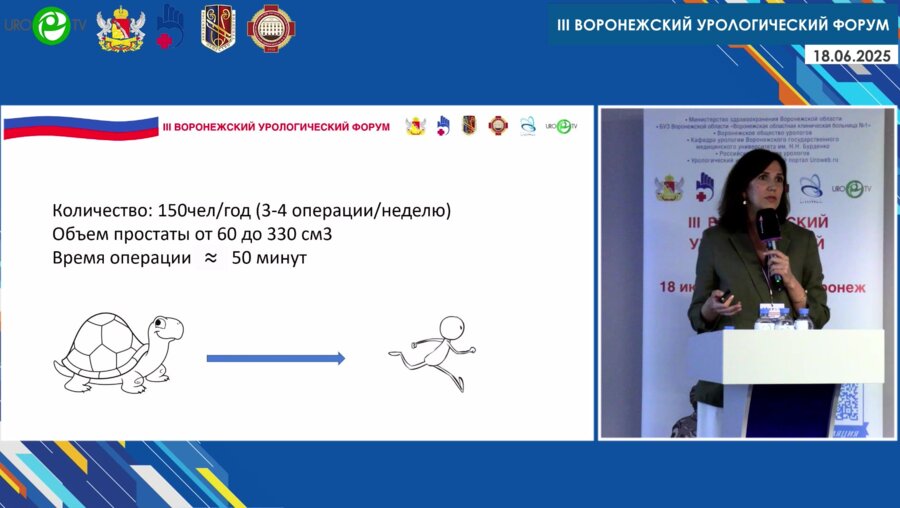 Лебедева А.А. - Лазерная энуклеация аденомы предстательной железы, собственный опыт